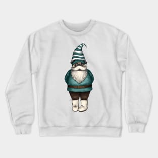 Vintage Gnome Pug Crewneck Sweatshirt